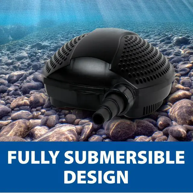 Alt view image 3 of 6 - SolidFlo G2 Submersible Pump for Small Ponds, Water Gardens & Waterfalls, Quiet, Durable, and Efficient Flow, Easy DIY Setup, 600 GPH