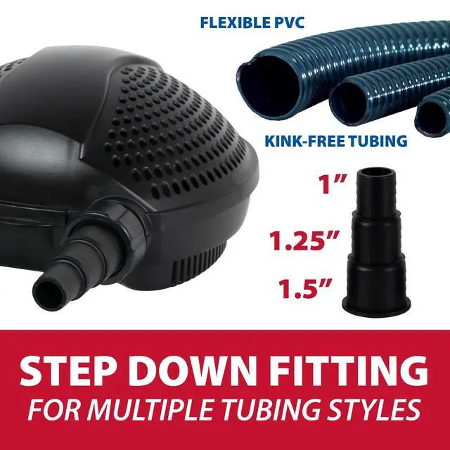 Alt view image 4 of 6 - SolidFlo G2 Submersible Pump for Small Ponds, Water Gardens & Waterfalls, Quiet, Durable, and Efficient Flow, Easy DIY Setup, 600 GPH