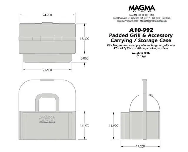 Alt view image 4 of 4 - Products Grill and Accessory Storage/Carrying Case