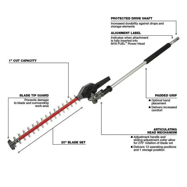 Alt view image 2 of 6 - Clipper Attachment, Battery Powered, 60-1/2" Length