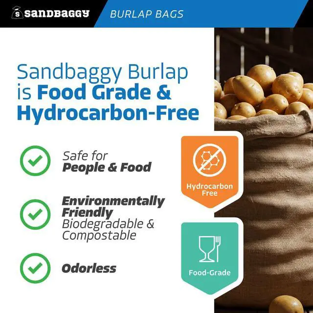 Alt view image 6 of 6 - Burlap Bags Large 24" x 40" - Potato Sack Race Bags for Kids & Adults | Perfect Birthday Party Game | Shrub & Plant Frost Protection - Food Grade (Pack of 20)