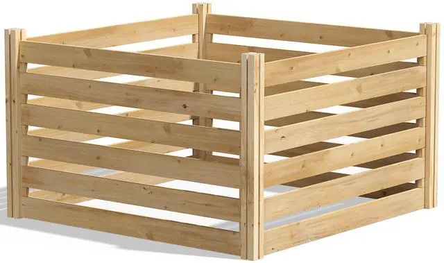 Main image of Premium Cedar Wood Composter, 31" L x 31" W x 31" H (3/4" Thick) / 128.96 gallons - Made in USA with North American Cedar