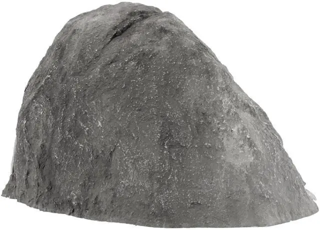 Main image of CrystalClear TrueRock Outdoor Faux Rock Cover, Artificial Landscape Boulder Enclosure, Fake Decorative Landscaping Fiberglass Protection Dome, Realistic Natural Texture, Grey Stone, Large Size