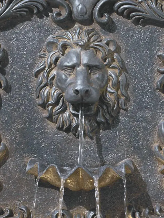 Alt view image 3 of 6 - Royal Lion Acanthus 50" High Large Italian Indoor Outdoor Decor Faux Stone Floor Fountain with Light LED Statue Waterfall Water Feature for Outside Garden Patio Yard Backyard