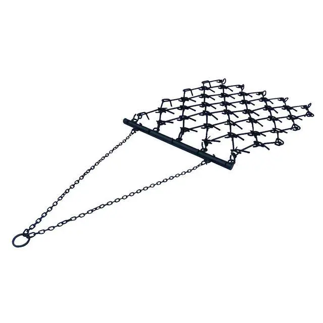 Alt view image 4 of 6 - HDHA-44 Heavy-Duty Drag Harrow, 4' x 4' - for ATV, UTVs, Lawn Tractors - 7 Rows of Tines, 1/2" Teeth for Leveling, Grading, Pastures, Breaking up Soil, and More