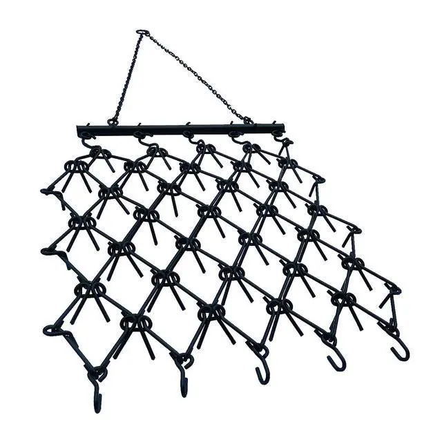Alt view image 5 of 6 - HDHA-44 Heavy-Duty Drag Harrow, 4' x 4' - for ATV, UTVs, Lawn Tractors - 7 Rows of Tines, 1/2" Teeth for Leveling, Grading, Pastures, Breaking up Soil, and More