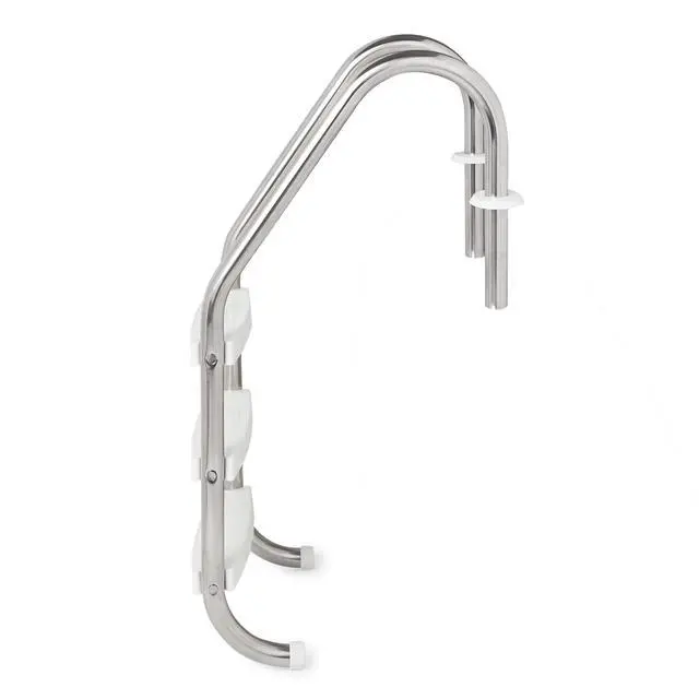 Alt view image 2 of 5 - HYDROTOOLS Stainless Steel Pool Ladder Heavy Duty Swimming Step Accessory, In-Ground, 52.5"