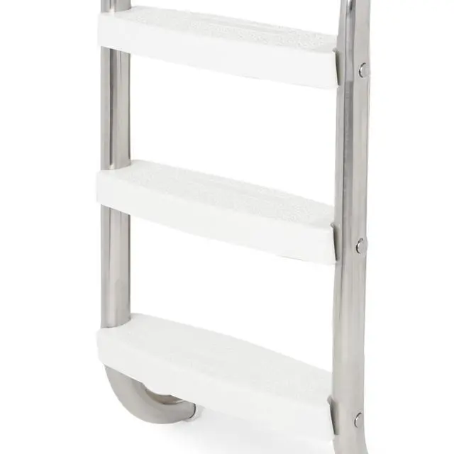 Alt view image 3 of 5 - HYDROTOOLS Stainless Steel Pool Ladder Heavy Duty Swimming Step Accessory, In-Ground, 52.5"