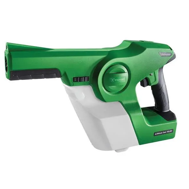 Alt view image 2 of 6 - Cordless Electrostatic Handheld Sprayer for Disinfectants and Sanitizers, 360° Coverage, 3-in-1 Nozzle, Easy Fill Tank Covers 2,800 Sq Ft, Green, 33.8 Fl Oz (Pack of 1), (VP200ESK)