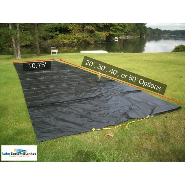 Alt view image 2 of 6 - Aquatic Weed Control | Chemical-Free Vegetation Inhibitor for Lakes & Ponds | Benthic Barrier | Instant Weed Free Swimming (10.75 feet x 30 feet)