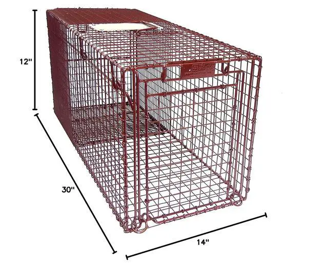 Alt view image 5 of 5 - Tru Catch 30FCD Fat Cat Humane Live Animal Trap - Easy & Safe Catch & Release Animal Trap for Cats, Rabbits, & Other Small Animals - Durable & Humane TNR Trap - (30" L x 14" H x 12" W)