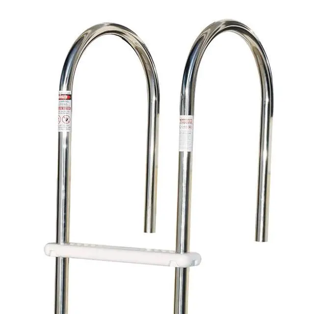 Alt view image 6 of 6 - HYDROTOOLS Stainless Steel Pool Ladder Heavy Duty Swimming Step Accessory, Above Ground, 72"