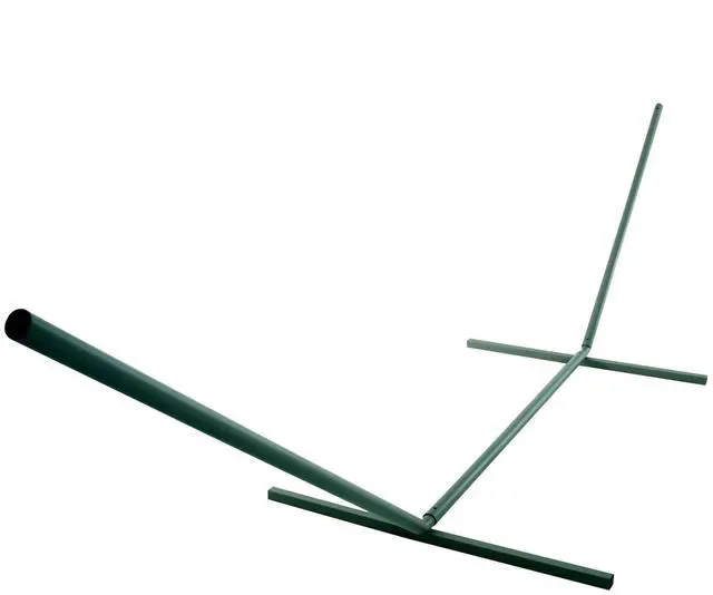 Main image of 15 ft. Tri-Beam Steel Hammock Stand with Right Connection Design and Cape Shield Powder Coating, 600 LB Weight Capacity, Handcrafted in The USA - Green
