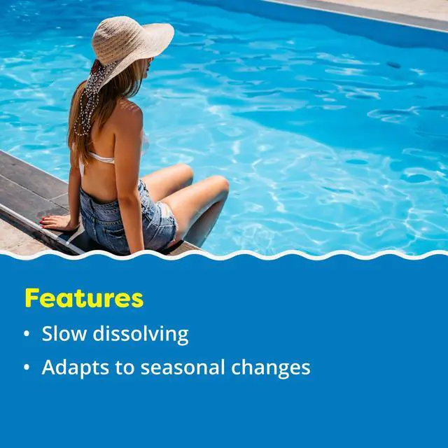 Alt view image 3 of 6 - Chlorine and Shock Bundle for Sanitizing Swimming Pools Includes 25 Pound Bucket of 4-Inch Chlorine Sticks and 12 x 1 Pound Bags of 68% Cal-Hypo Pool Shock