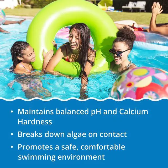 Alt view image 5 of 6 - Chlorine and Shock Bundle for Sanitizing Swimming Pools Includes 25 Pound Bucket of 4-Inch Chlorine Sticks and 12 x 1 Pound Bags of 68% Cal-Hypo Pool Shock