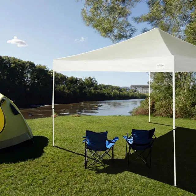 Alt view image 4 of 6 - Canopy Sports M-Series 2 12 x 12 Foot Steel Frame Straight Leg Instant Outdoor Canopy, Beach and Tailgate Essentials, White