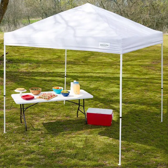 Alt view image 5 of 6 - Canopy Sports M-Series 2 12 x 12 Foot Steel Frame Straight Leg Instant Outdoor Canopy, Beach and Tailgate Essentials, White
