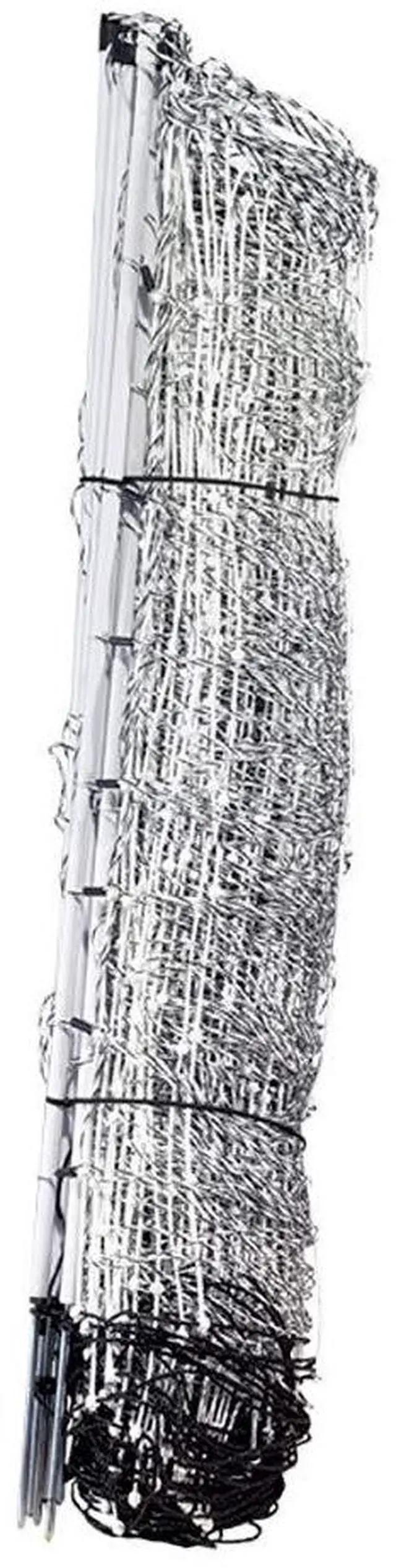 Main image of Premier 1 ElectroNet® 35"H x 164'L Portable Electric Fence with Built-in Single Spike Posts | White/Black Fence for Sheep & Goats