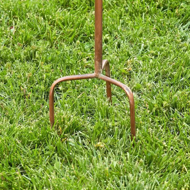 Alt view image 5 of 6 - Large Copper Colored Multi-Birdhouse Stakes, Room for 4 Bird Families in Each (Castle Home)