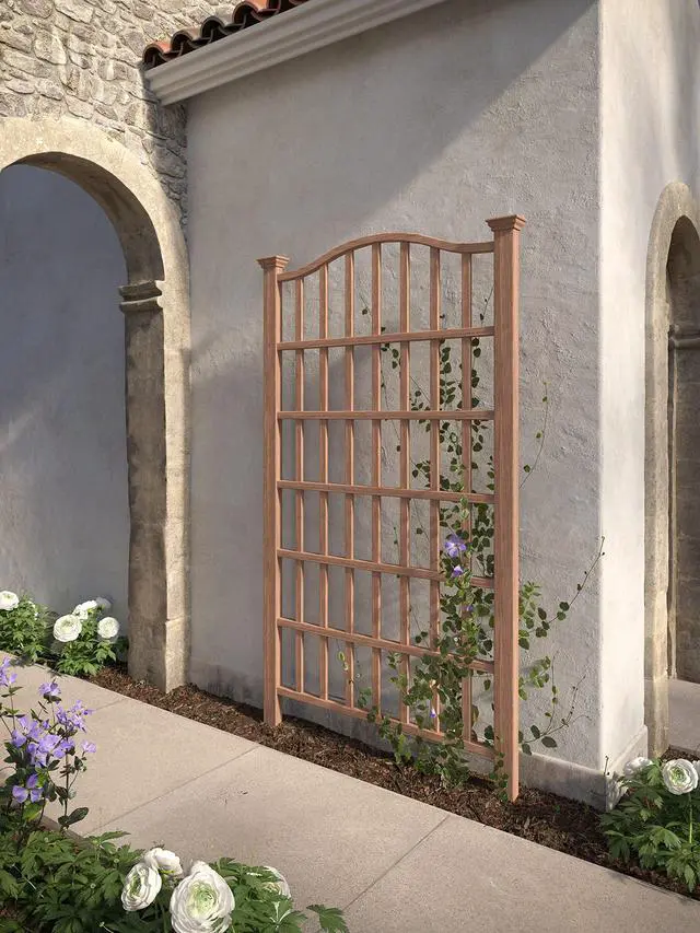 Alt view image 2 of 3 - Concord 54"W x 90"H Composite Vinyl Trellis