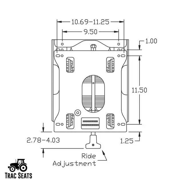 Alt view image 4 of 6 - MADE IN THE USA Seat Suspension Kit For Snapper Pro Ferris Cub Cadet Big Dog Yazoo Grasshopper Scag Stihl RZ Walker Ariens Simplicity Country Clipper Zero Turn Mower