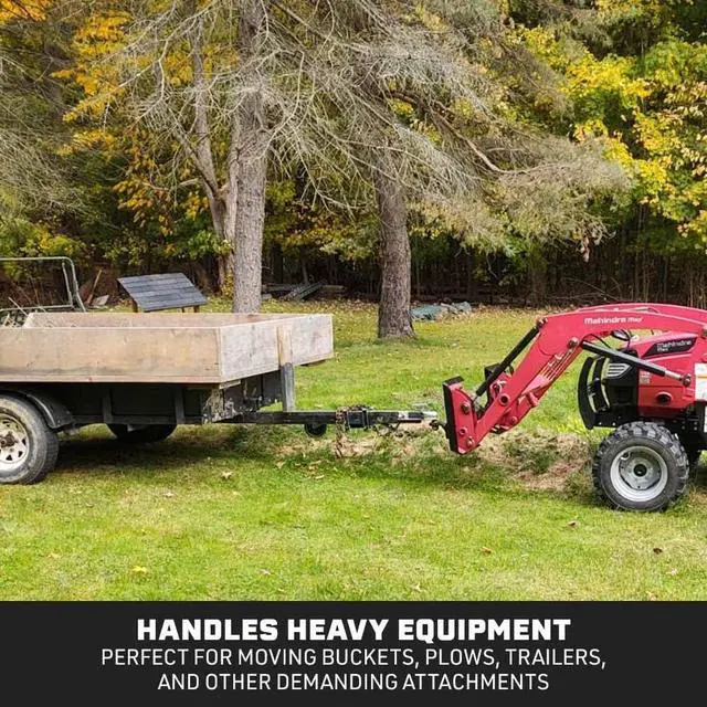 Alt view image 4 of 5 - Universal Cut Out Receiver Mount Plate, 1/4" Thick Skid Steer Plate Attachment, 2" Receiver Hitch, 3000 LB Weight Capacity, Quick Tach Steel Mount Plate Adapter