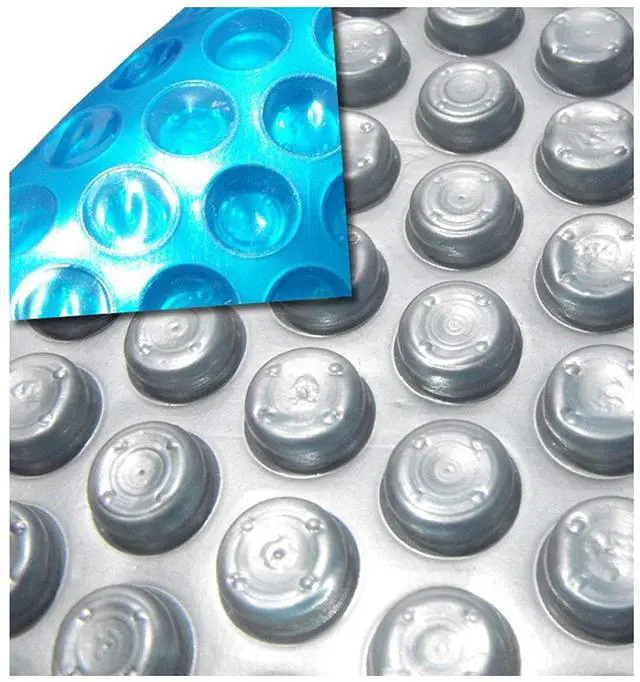 Main image of Space Age 27-Foot Round Solar Cover | 12 Mil | Heating Blanket for Above-Ground or In-Ground Swimming Pools | Place Bubble-Side Facing Down in Pool