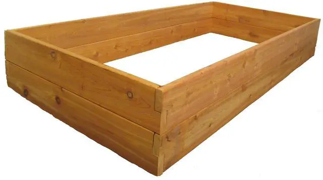 Main image of Premium Cedar Raised Garden Bed - 3' x 6' x 11" - Handcrafted in Maine from North American Western Red Cedar Wood