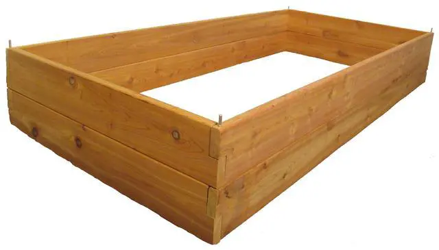 Alt view image 2 of 6 - Premium Cedar Raised Garden Bed - 3' x 6' x 11" - Handcrafted in Maine from North American Western Red Cedar Wood