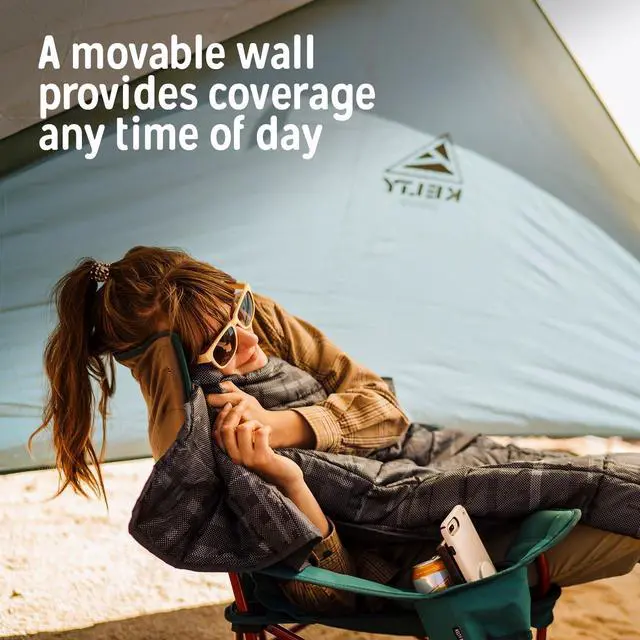 Alt view image 4 of 6 - Sunshade Pop Up Portable Shade UV Shelter for Beach Trips, Soccer Games, Backyard, Camping, Adjustable Side Wall, Wind Protection, 2024 Model
