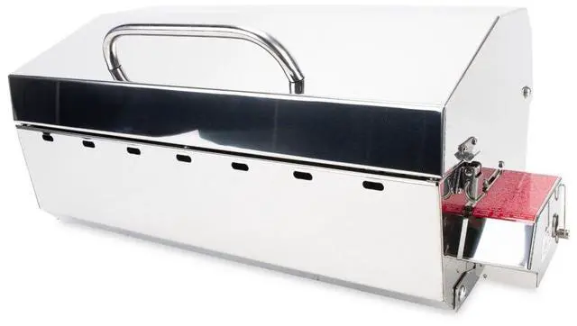 Alt view image 4 of 6 - Stow and Go Propane Tabletop and Mountable Grill - Stainless Steel Gas Grill with Foldable Legs | Great for Camping, Boating, Picnics, Barbeques & More |13,000 BTUs - (58130)