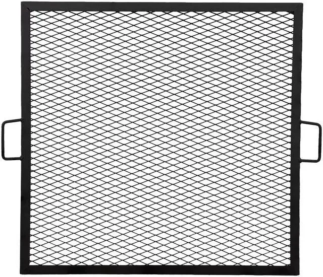 Main image of Sunnydaze Square Fire Pit Grill Grate - Campfire Grill Grate Over Fire Pit - BBQ Cooking Replacement Rack with Handles - 40 Inch