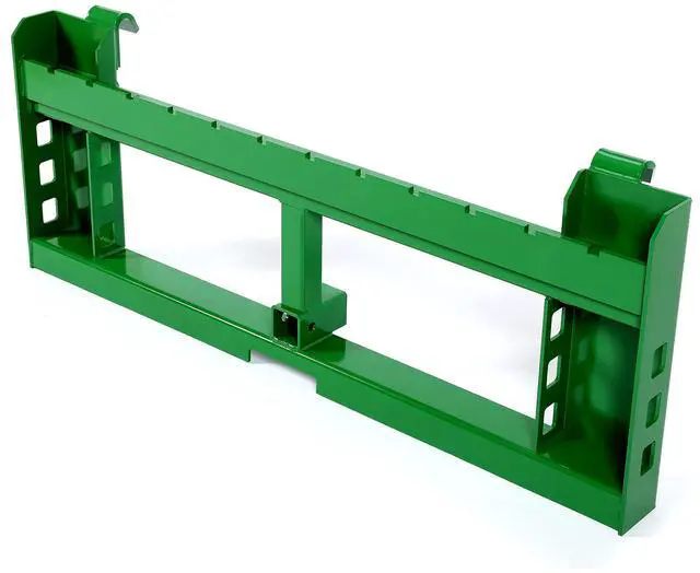 Alt view image 4 of 6 - Pallet Fork Frame Attachments Compatible with John Deere Loaders 200 300 400 500 Series Skid Steer Receiver Hitch Rated 3000 LB