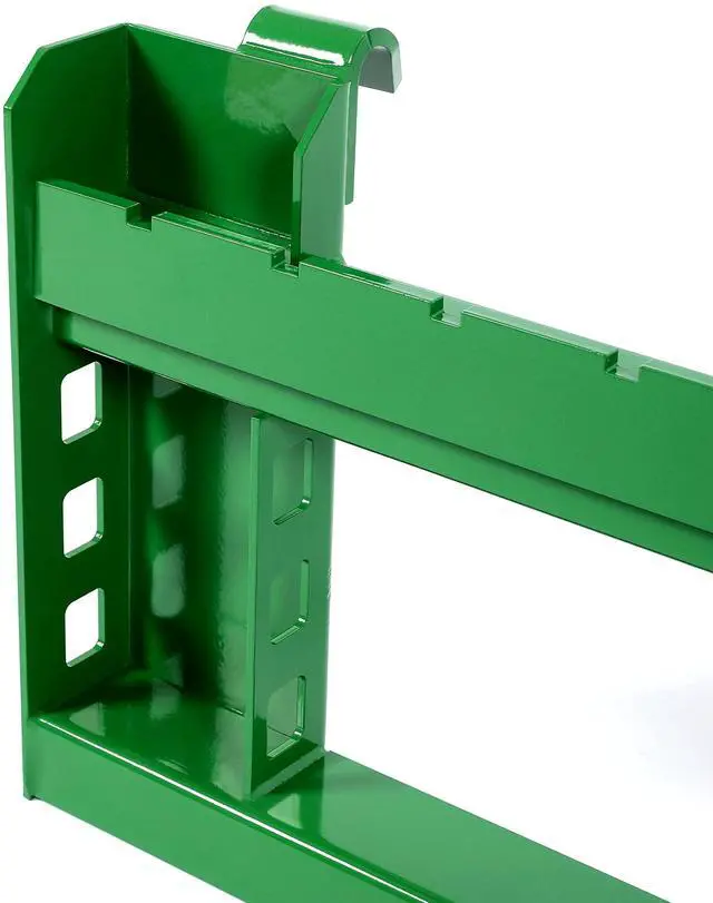 Alt view image 6 of 6 - Pallet Fork Frame Attachments Compatible with John Deere Loaders 200 300 400 500 Series Skid Steer Receiver Hitch Rated 3000 LB