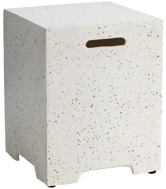 Main image of Propane Tank Cover Table 16 inch for Fire Table, 20lb Gallon Gas Tank Cover, Hideaway Concrete Grill Tank Table, MgO Tank Storage Box, Outdoor Side Table for Fire Pit, Patio, Terrazzo Colorful