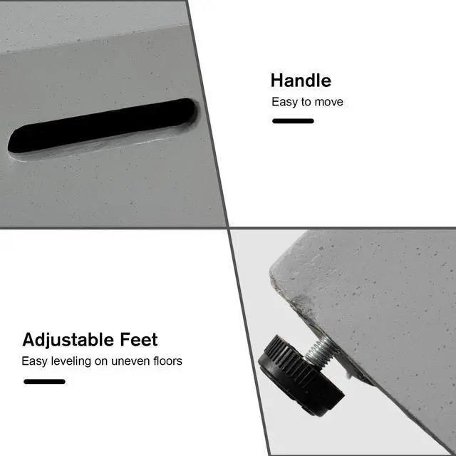Alt view image 6 of 6 - Propane Tank Cover Table 16 inch for Fire Table, 20lb Gallon Gas Tank Cover, Hideaway Concrete Grill Tank Table, MgO Tank Storage Box, Outdoor Side Table for Fire Pit, Patio, River Pebble Grey