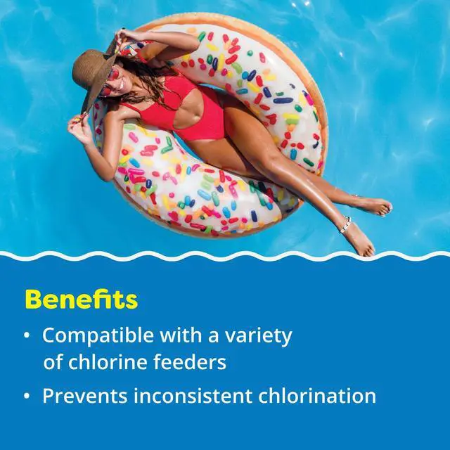 Alt view image 3 of 6 - 4 Inch Chlorine Sticks for Sanitizing Swimming Pools - Individually Wrapped, Slow Dissolving, Stabilized Chlorine Sanitizer - 90% Available Chlorine, 99% Trichlor - 25 Pounds