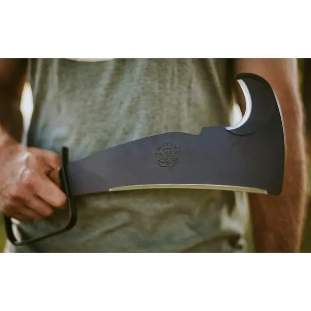 Alt view image 5 of 6 - Woodmans Pal 284 - Multi-Use Axe Machete with Sheath - Survival Machete Ideal for Camping, Fishing, Hunting, Bushcraft - Perfect Brush Axe for Surveying