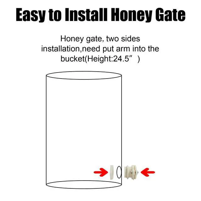 Alt view image 5 of 6 - 2 Frames Manual Honey Extractor Separator, Food Grade Stainless Steel Honeycomb Spinner Drum Crank By Hand with Adjustable Height Stands, Beekeeping Pro Extraction Apiary Centrifuge Equipment