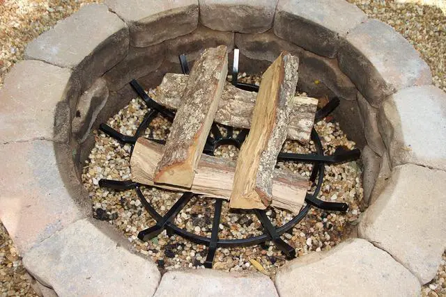 Alt view image 5 of 5 - Wagon Wheel Firewood Grate for Fire Pit - Made in the USA (24 Inch)