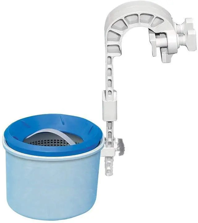 Alt view image 2 of 5 - Deluxe Automatic Surface Skimmer Bundled with Maintenance Kit w/ Vacuum & Pole, Swimming Pool Cleaning Tools for Above Ground and InGround Pools