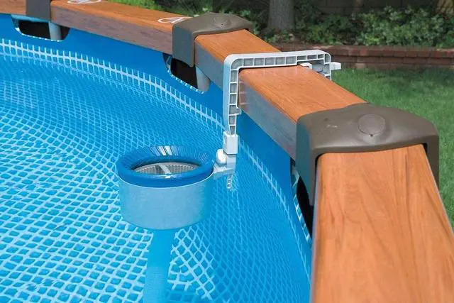 Alt view image 4 of 5 - Deluxe Automatic Surface Skimmer Bundled with Maintenance Kit w/ Vacuum & Pole, Swimming Pool Cleaning Tools for Above Ground and InGround Pools