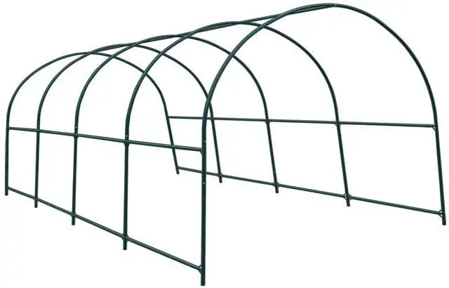 Main image of Greenhouse Replacement Frame for Larger Hot Garden House, Support Arch Frame Climbing Plants/Flowers/Vegetables (20x10x7 FT)