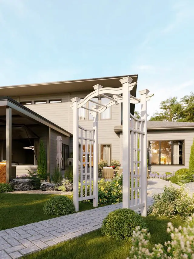 Alt view image 2 of 6 - Florence 49"W x 94"H Vinyl Arbor