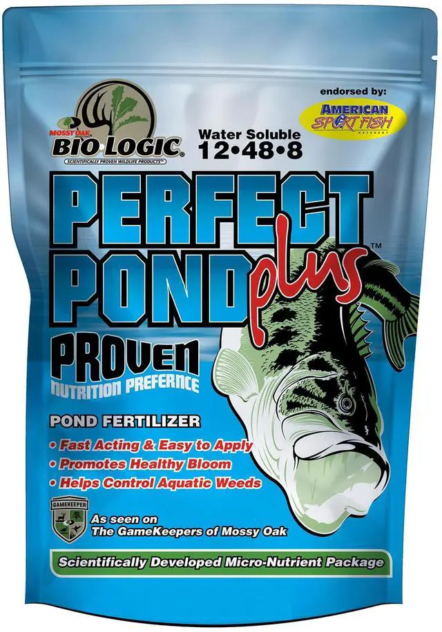 Main image of Perfect Pond Plus, Fish Pond Fertilizer, Granular Fish Pond and Plant Fertilizer, Fast Acting & Easy to Apply, 25 lb Bag Broadcasts 5 Acres