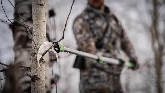 Alt view image 6 of 6 - Extendable Tree Saw with Compact Design, Detachable Handsaw and Telescoping Pole, No-Slip H-Grip, Impulse Hardened Teeth, and Wrist Lanyard for Tree Trimming, Hunting, Camping, and Outdoors