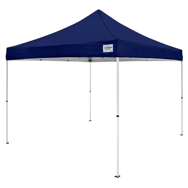 Alt view image 6 of 6 - Canopy M Series Pro 2 10 x 10 Foot Lightweight Steel Frame Shade Tent with Rising Truss System, Pull Pin Sliders, and Roller Bag, Navy Blue