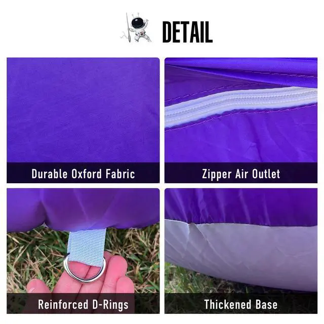 Alt view image 5 of 6 - 20Ft Inflatable Arch with Blower,Outdoor Inflatable Archway for Party,5K Race,Advertising Commerce,School Sport Black Purple