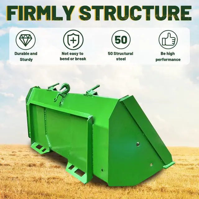Alt view image 5 of 6 - 3/8" Thick Quick Tach Cut Out Mount Plate, Steel Skid Steer Quick Tach Attachment Adapter Plate Compatible with Bobcat, Kubota Tractors