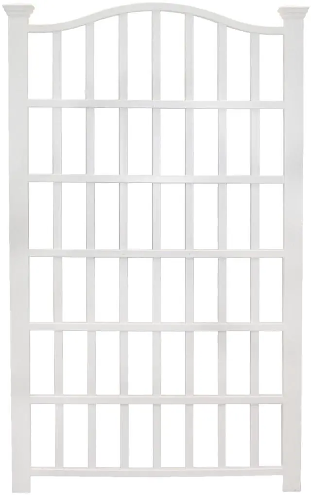 Main image of Grande 54"W x 90"H Vinyl Trellis, white (VA68200)